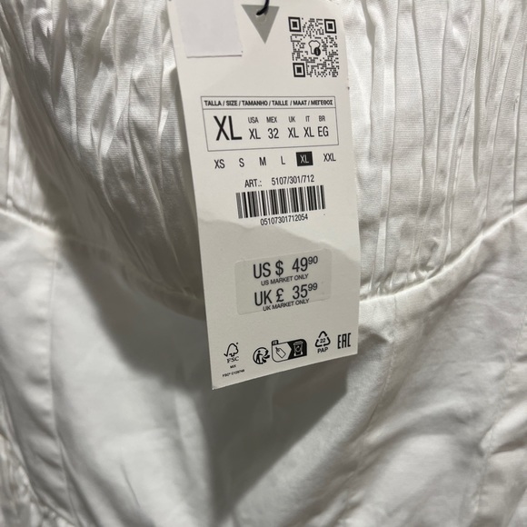 Cute white Zara summer dress - Picture 3 of 4